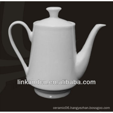 KC-00830 white ceramic tea pot with lid